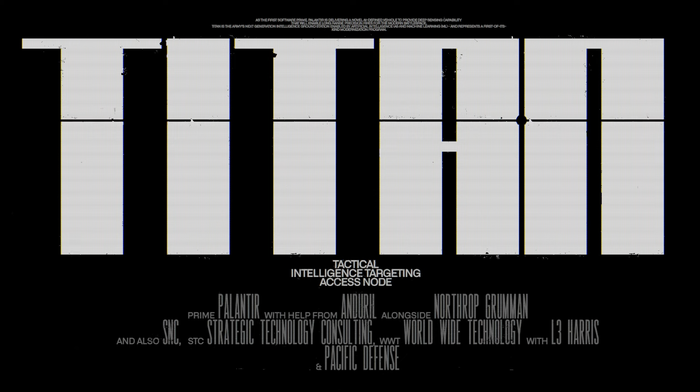 A mock movie poster with TITAN as the title card. 