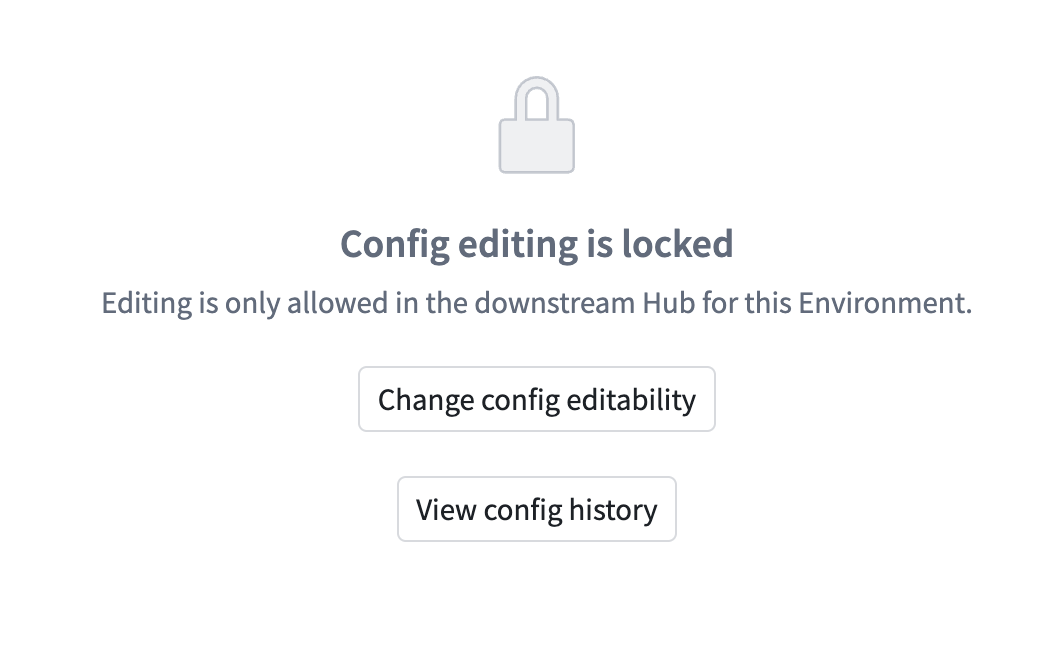 Config locked