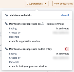 Remove Entity suppression.