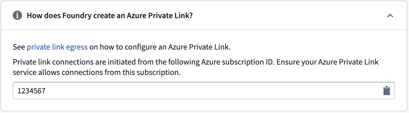 A Control Panel callout displaying the Palantir platform's Azure subscription.