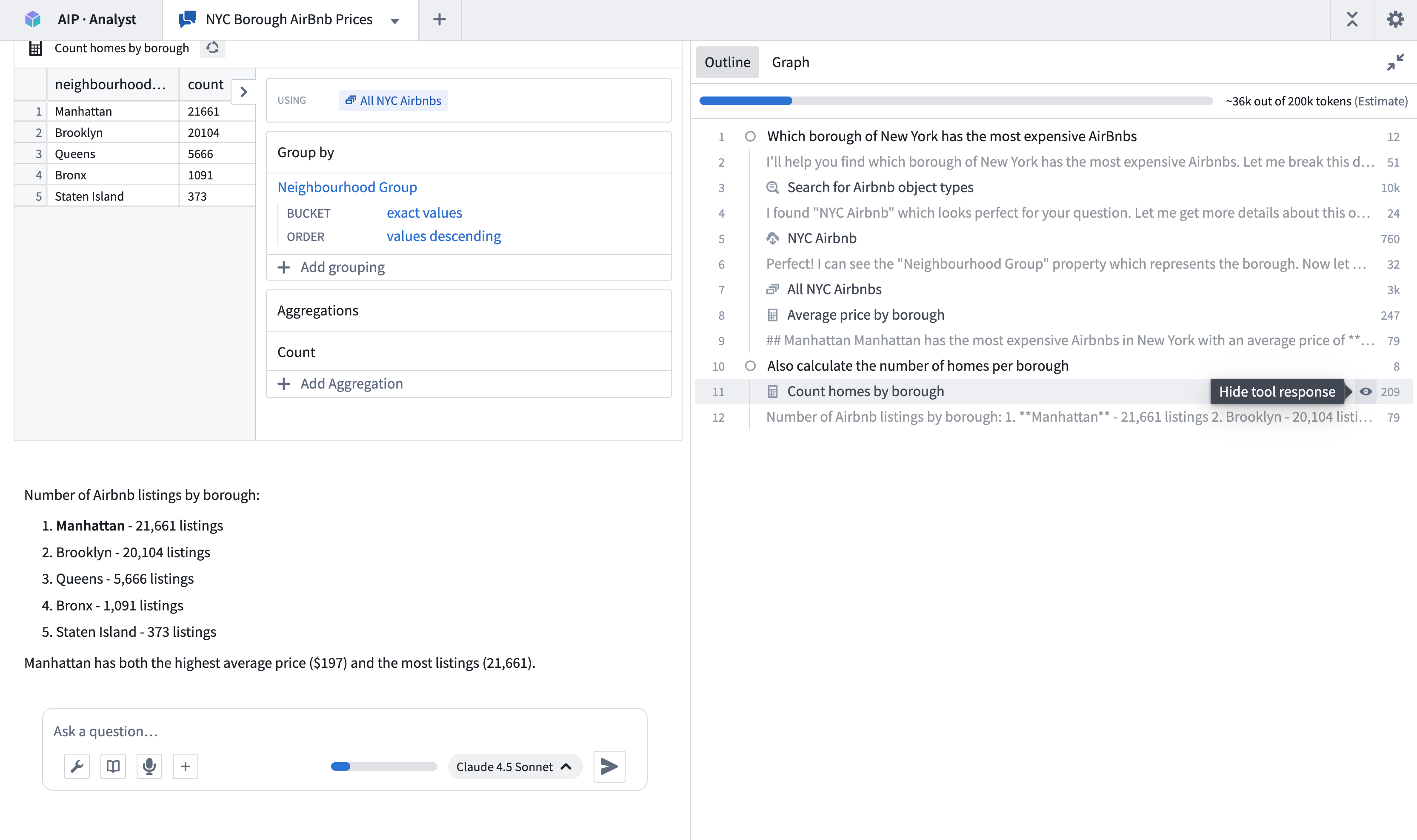 An AIP Analyst outline.