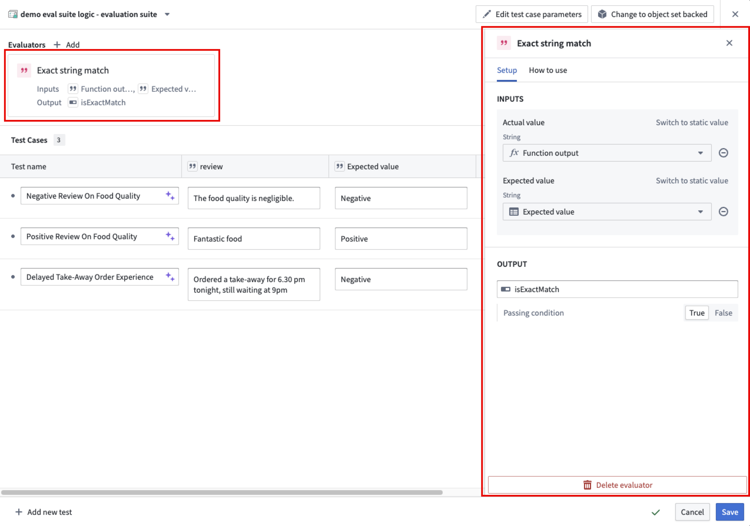 Configure your evaluators.