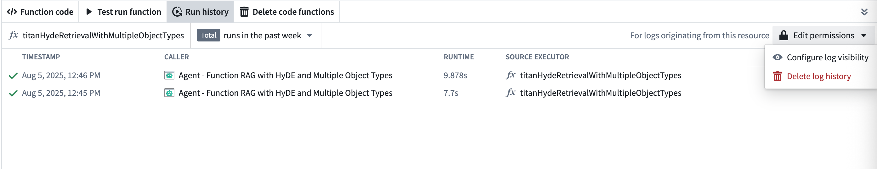 Example Workflow Builder edit log permissions
