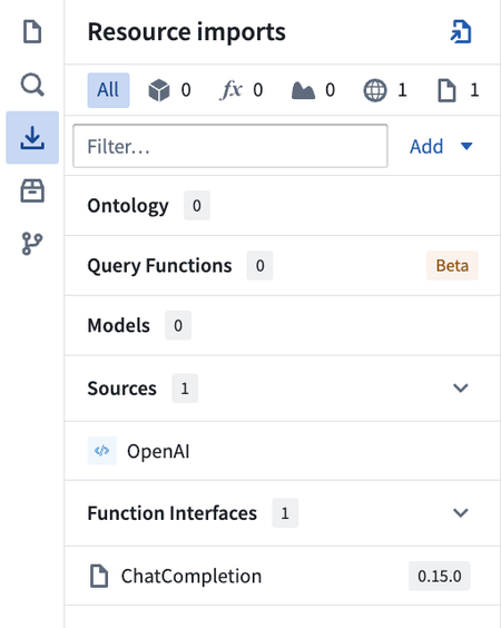 Post Typescript resource import view.