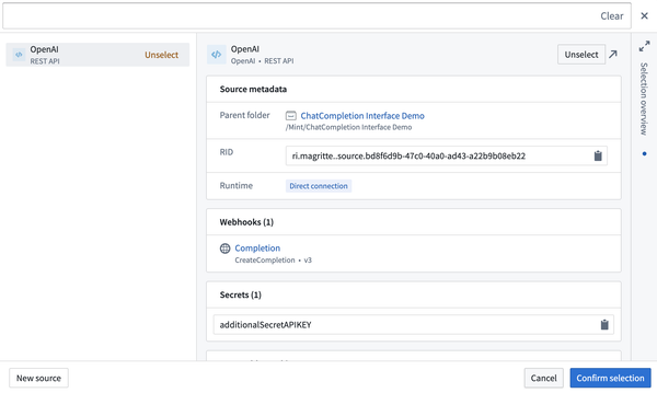 Import source and webhook into Typescript repository.