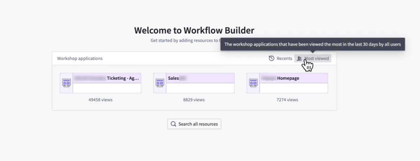 Select from the most viewed Workshop modules.