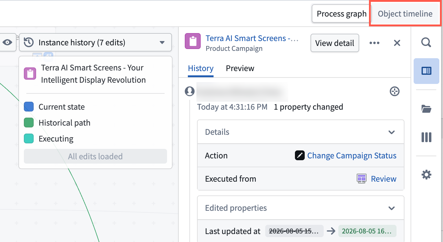 Object timeline from Autopilot.