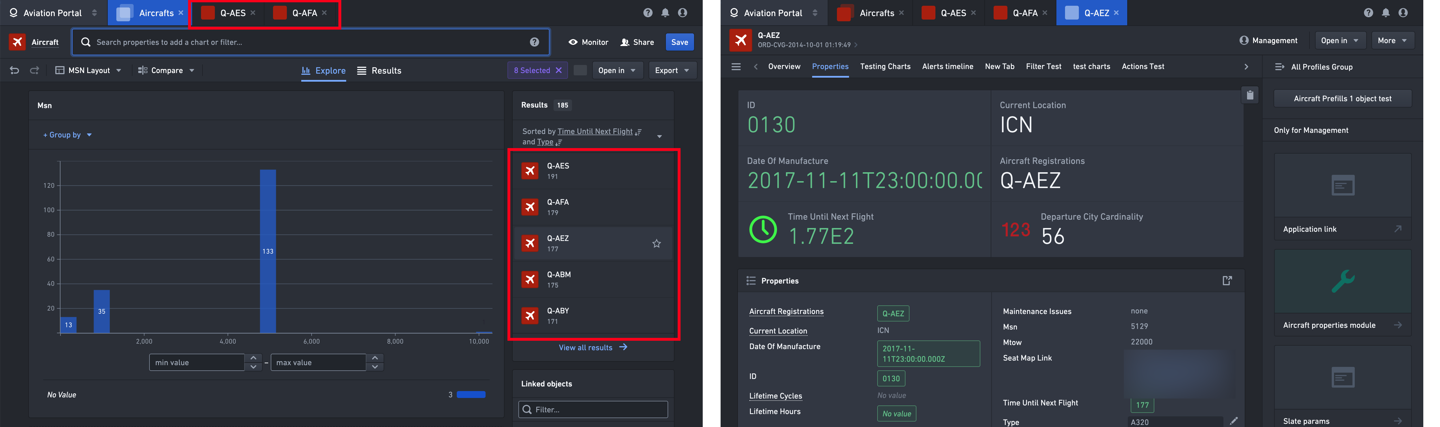 Navigation multiple results