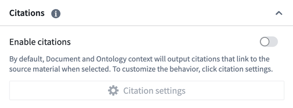 A screenshot of the citation settings globally disabled.