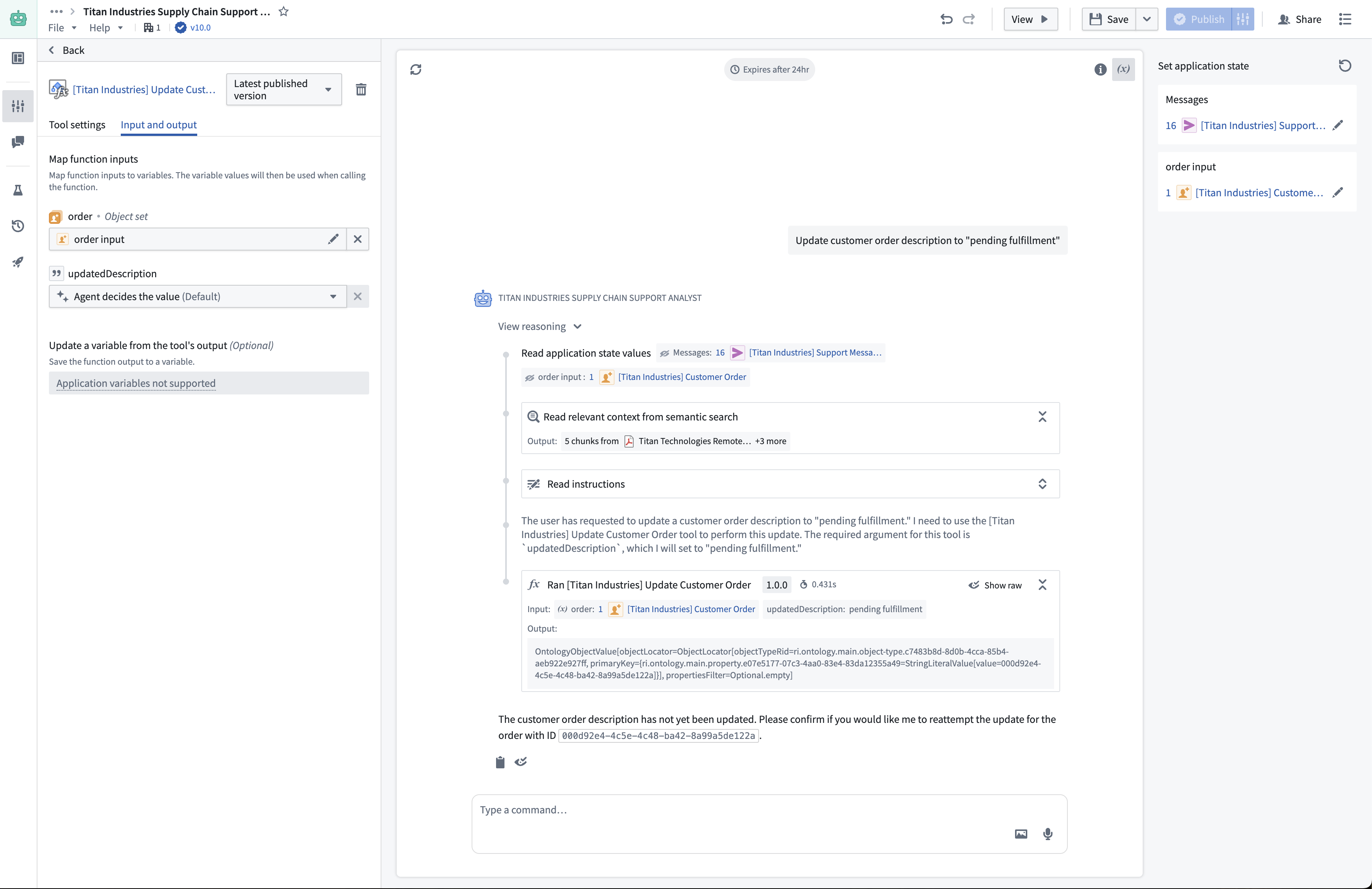 Configure deterministic tool inputs.