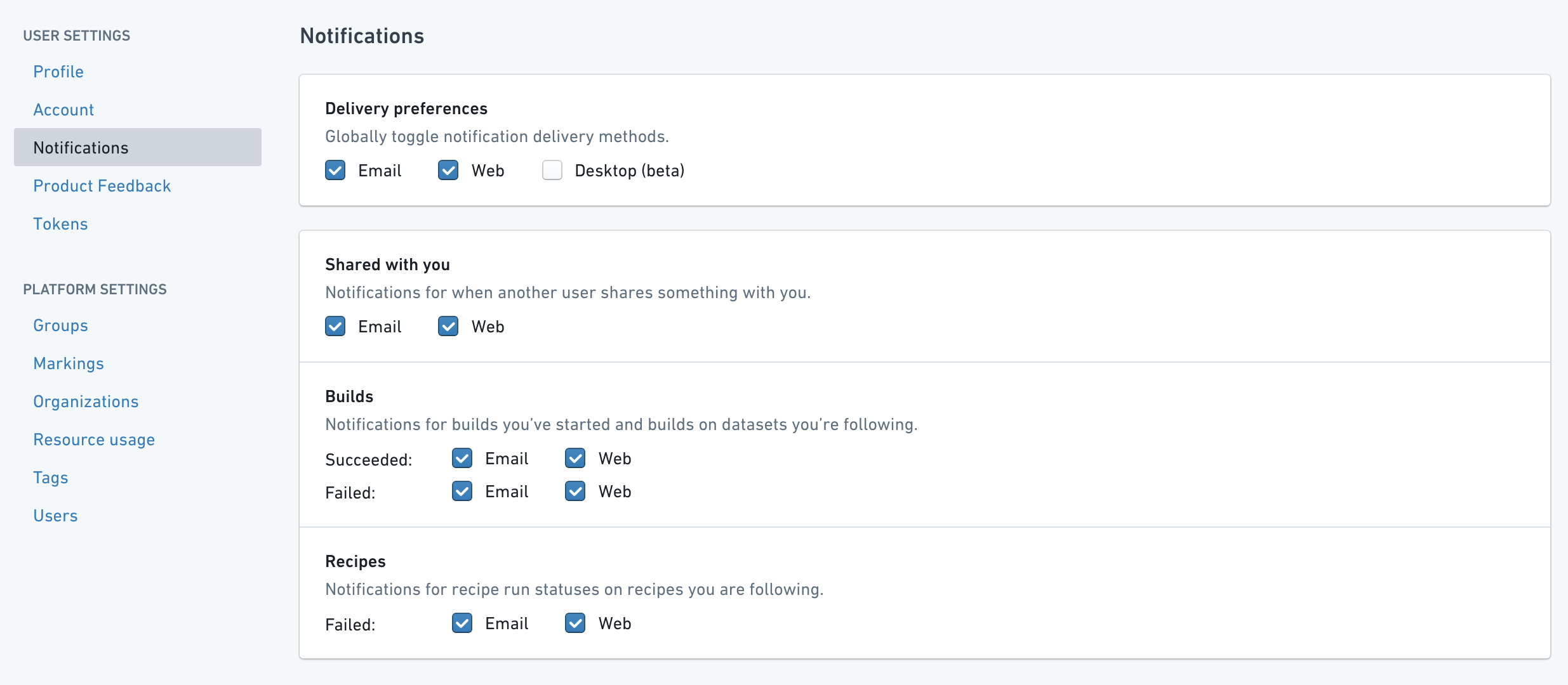 Notification Settings