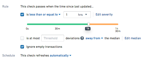 One hour check