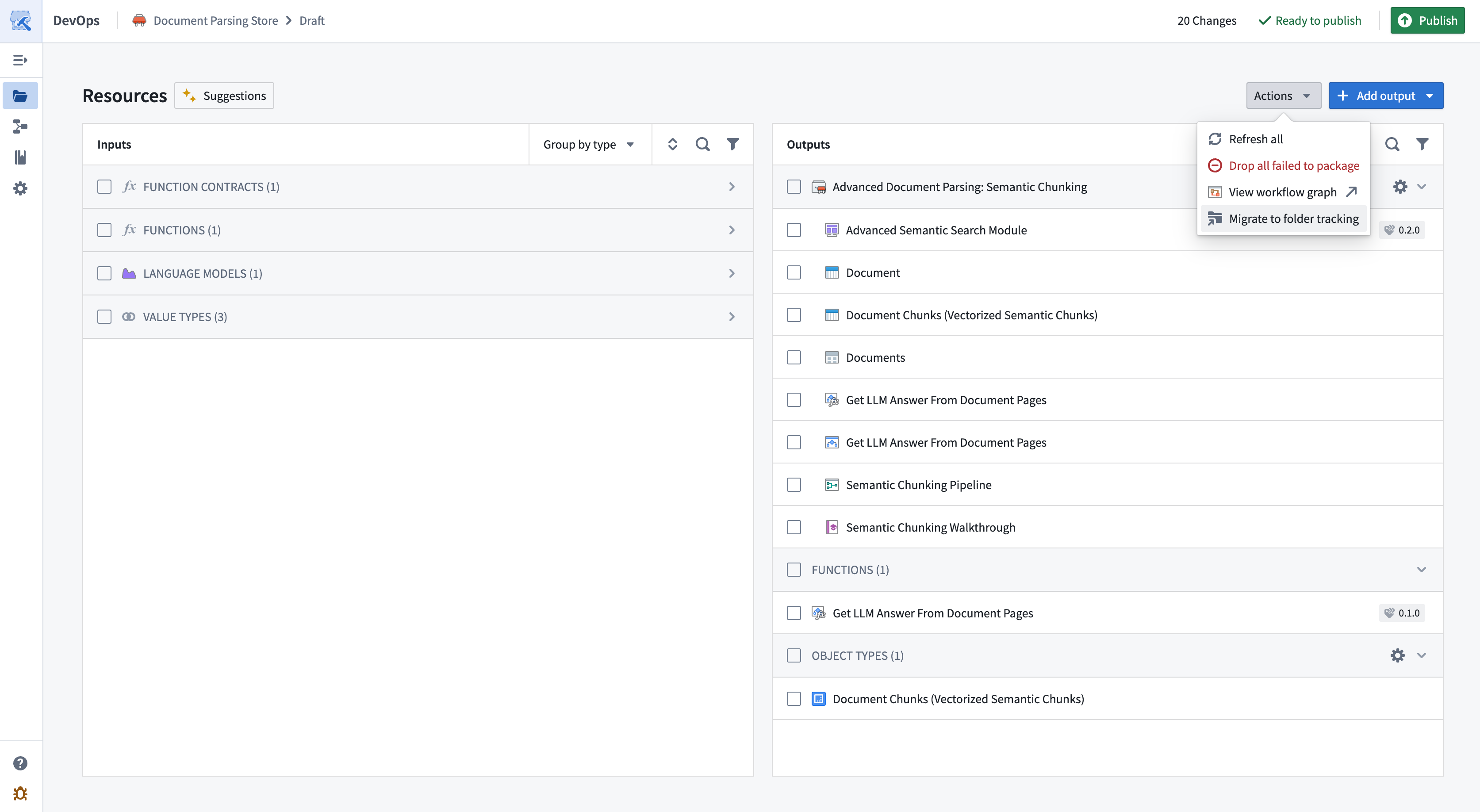 Migrate to folder tracking option.