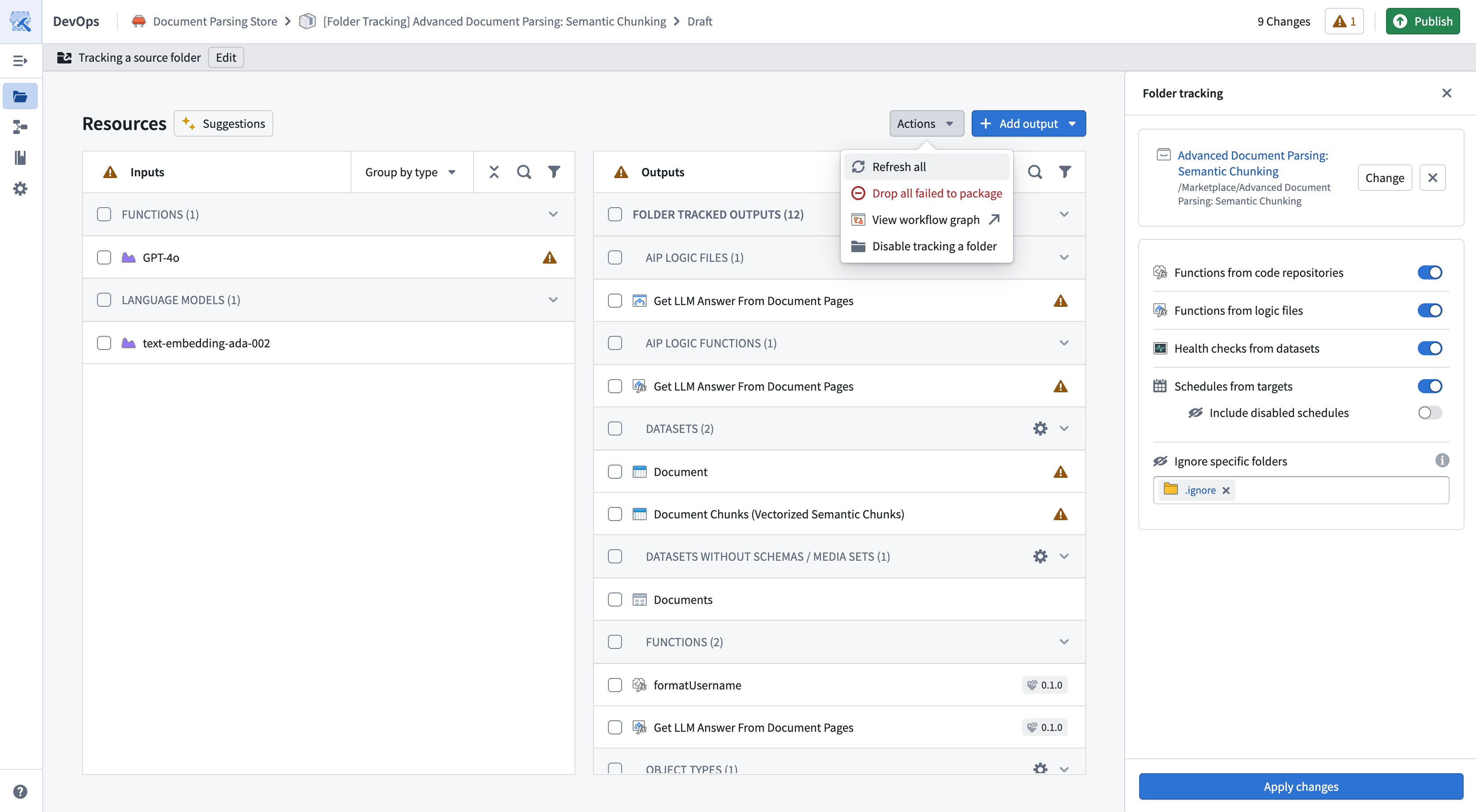 Refresh all resources option.
