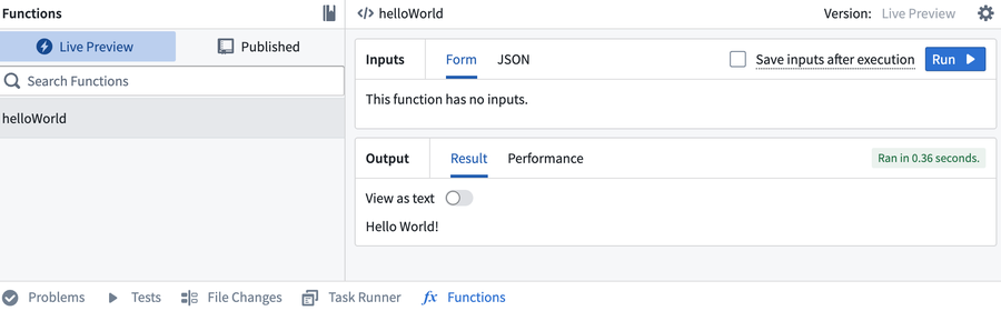 Run your new function in the functions helper.