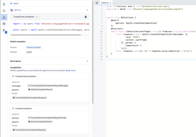 Model details in sidebar.