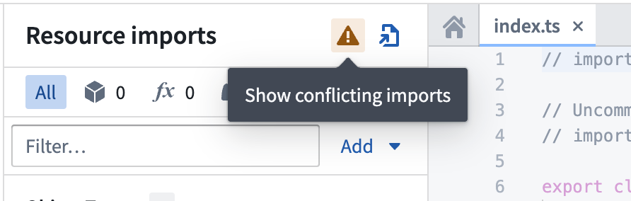 Value type conflicts warning