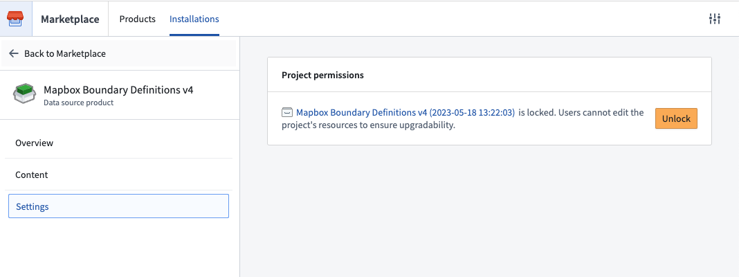 Unlock project
