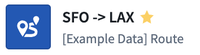 A favorited object, as indicated by a highlighted star next to it.