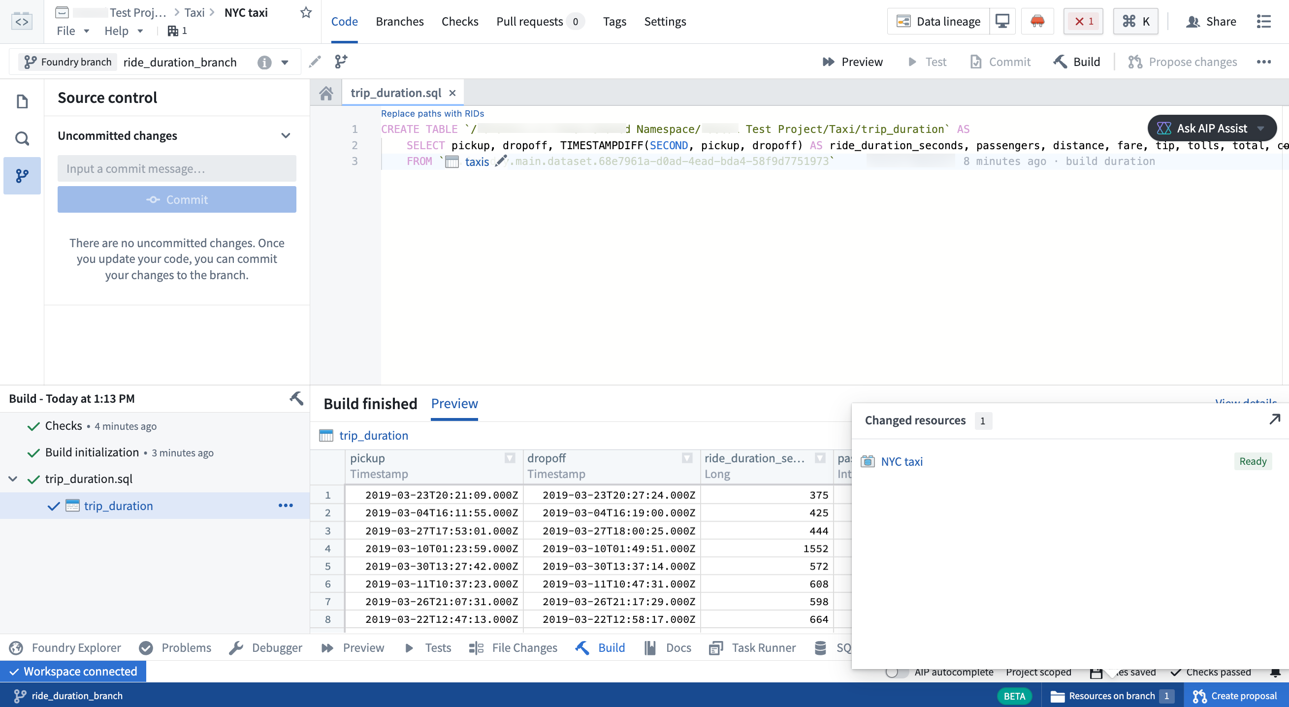Global branching within Code Repositories.