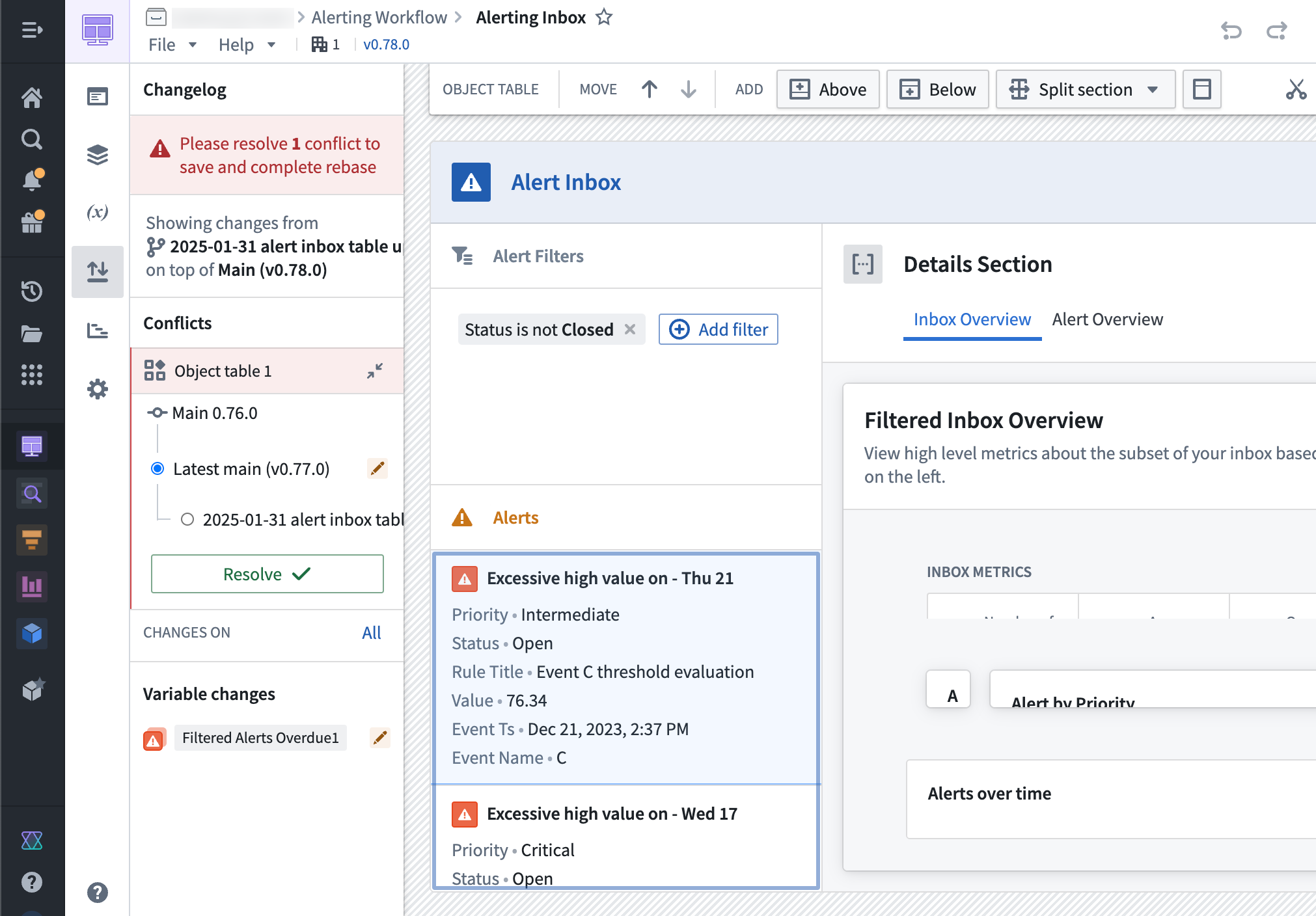 Resolvling merge conflicts.