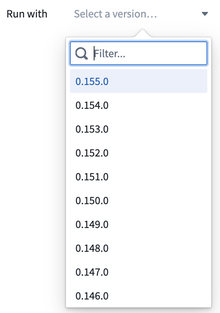 Select the latest version available for transforms-excel-parser.