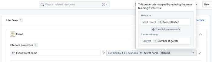 Single string implementation via reducer and main field