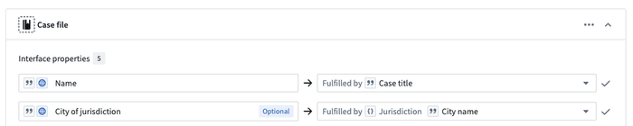 Mapped struct field to interface property