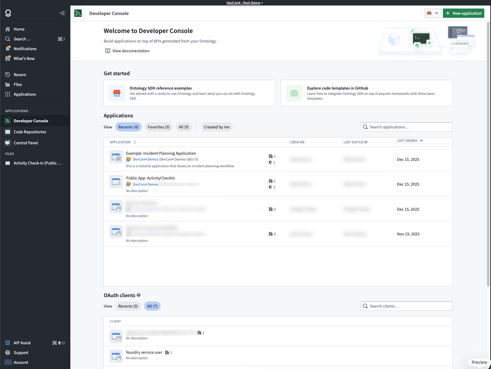 访问开发者控制台
