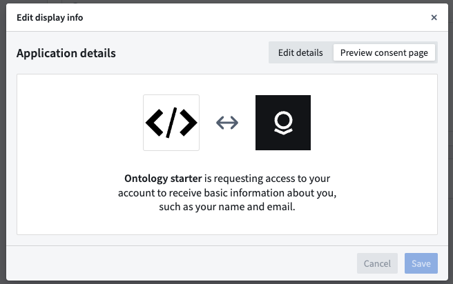 Ontology SDK 同意屏幕