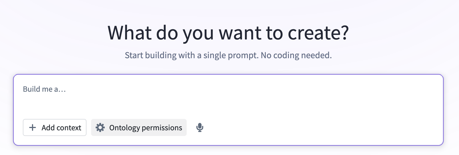 The Ontology permissions button on the Pilot welcome screen.