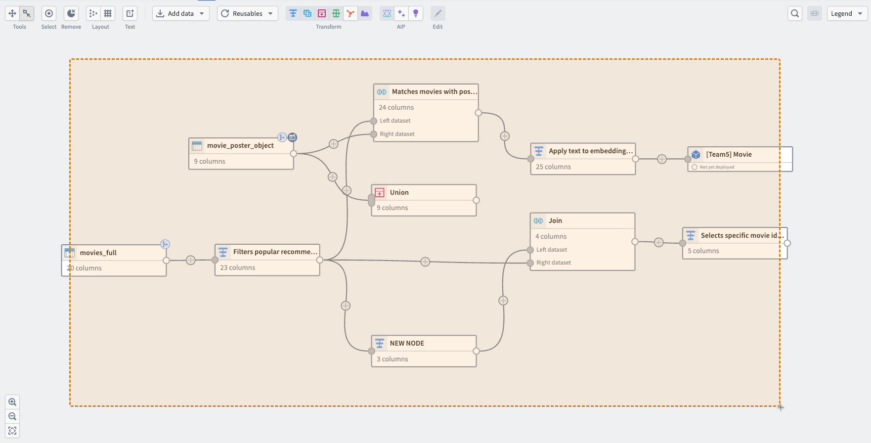 Copy the selected nodes.