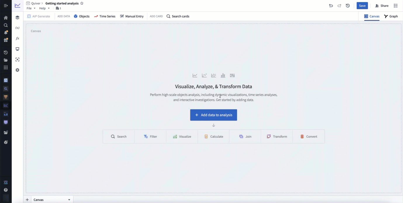 Add objects data to your analysis.