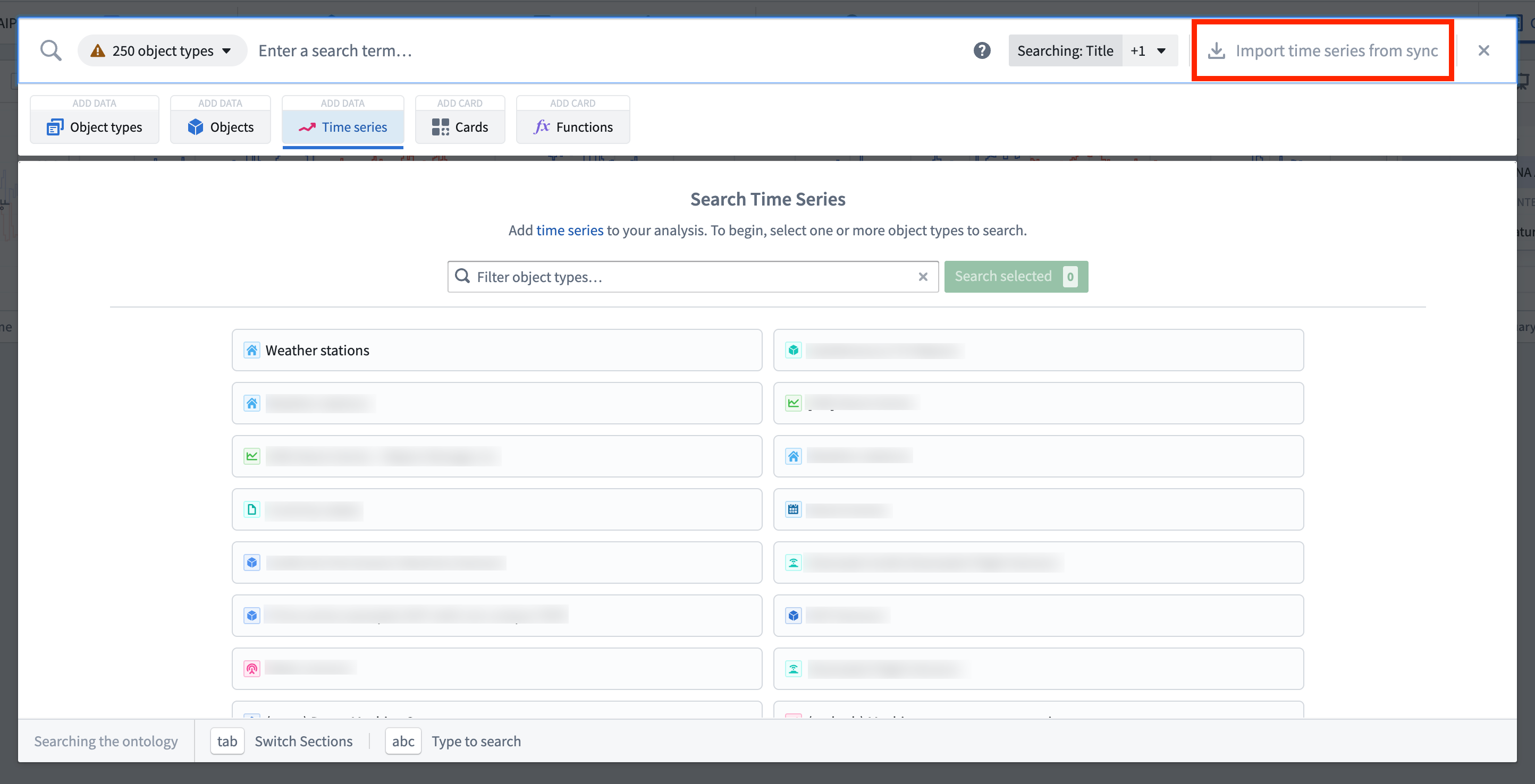 Add a time series sync.