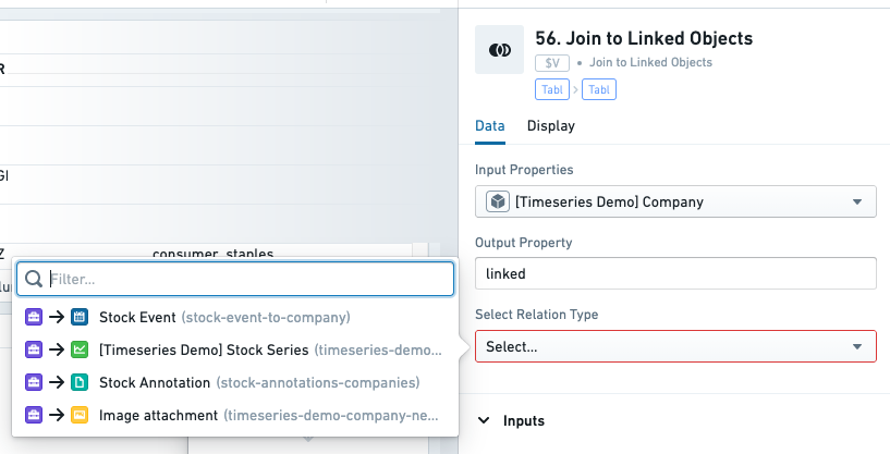 Select link type