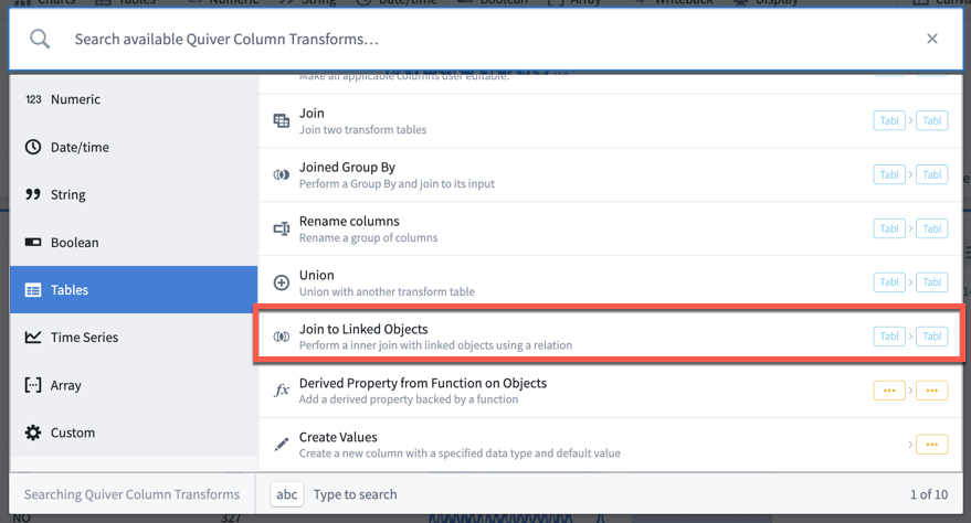 Join to Linked Objects