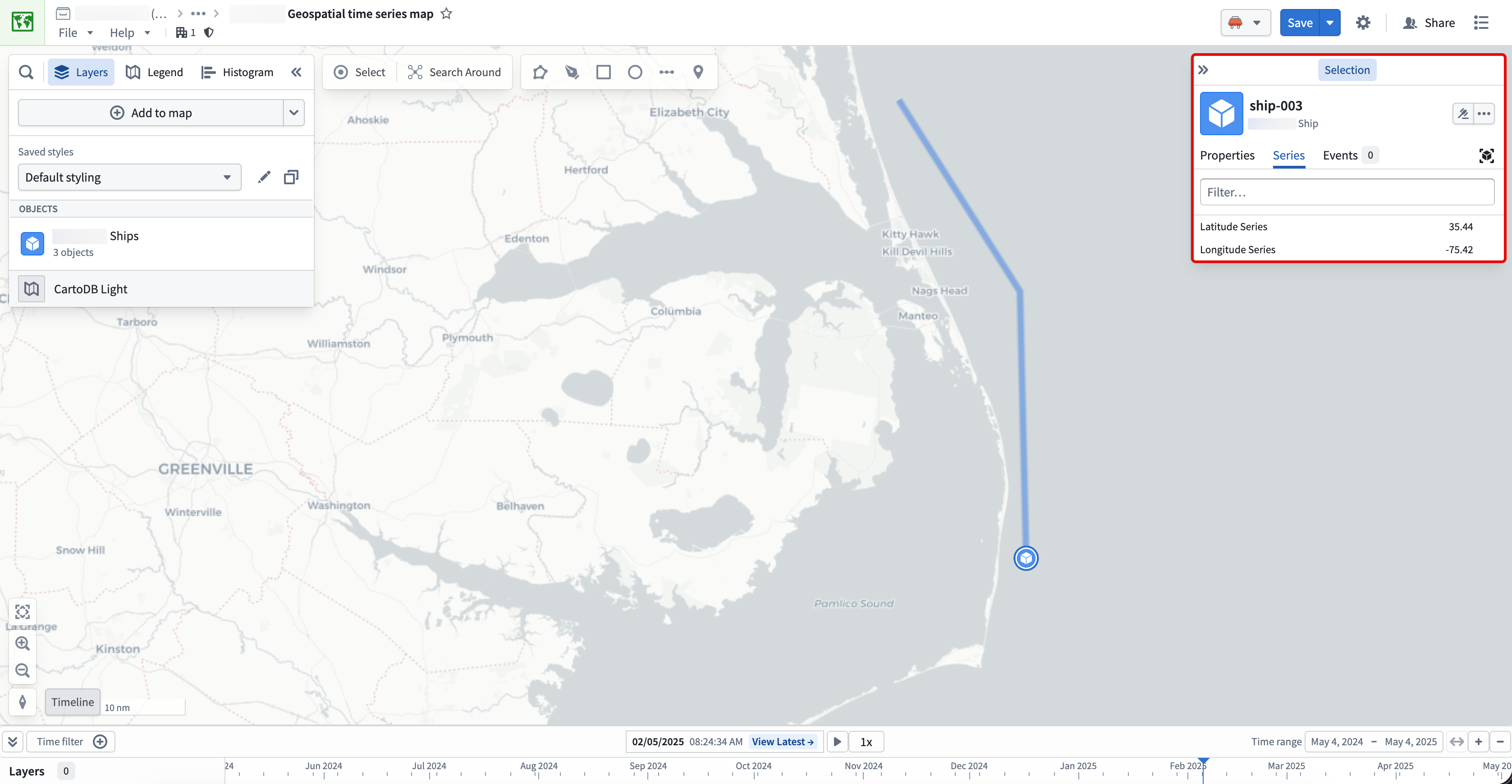 A Foundry map's selection panel is displayed.