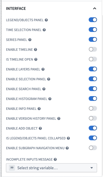 The interface section.