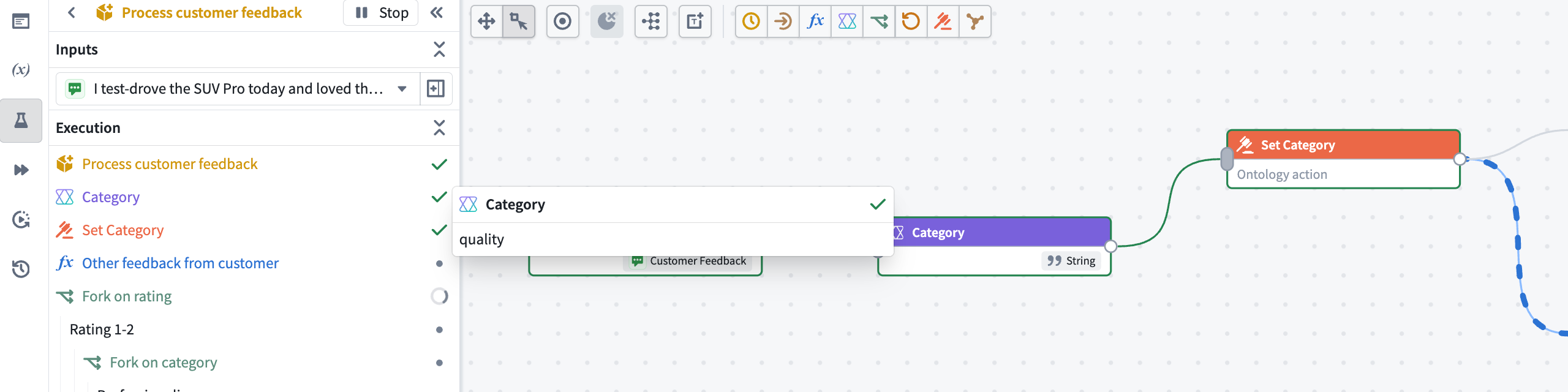 Example of a node value within a preview.
