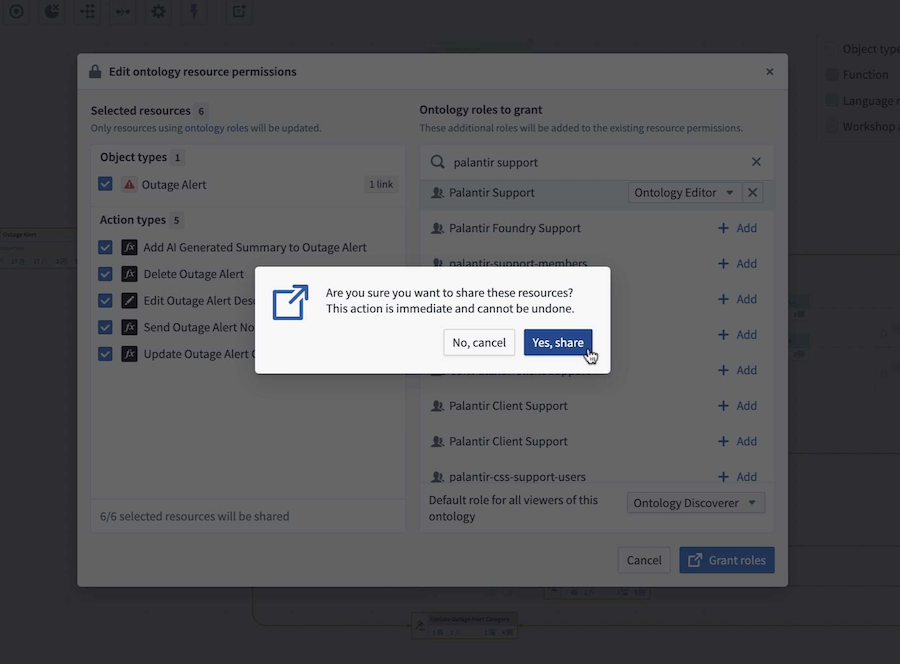 Example Workflow Lineage with model usage coloring.