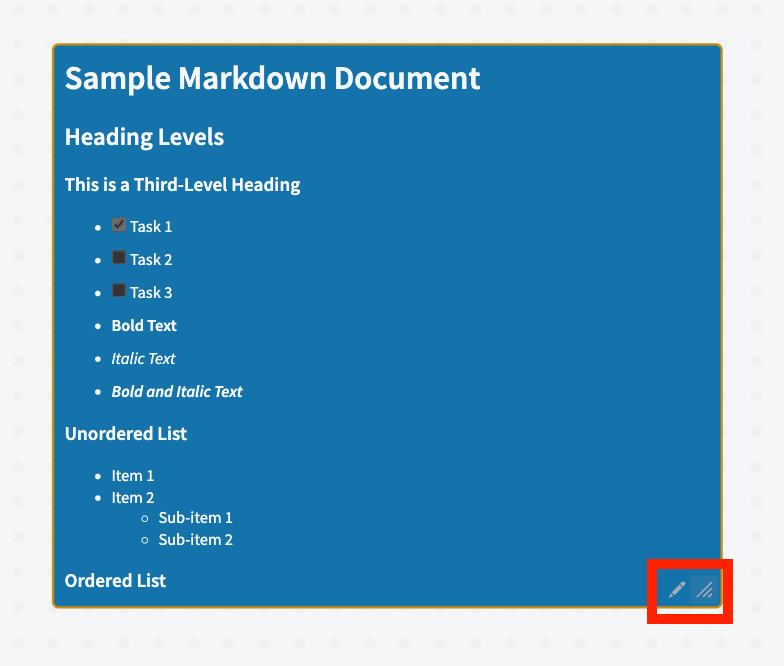 A text node that can be expanded and scrollable.