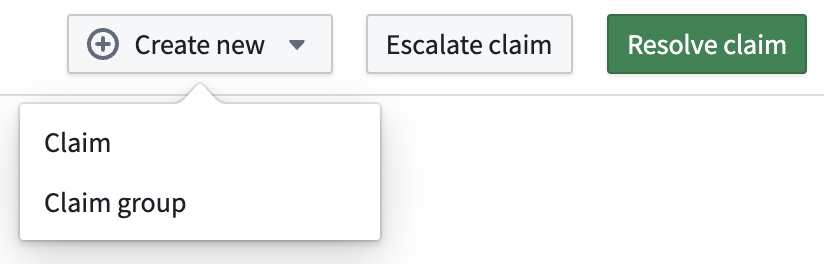 A button group with one color applied.