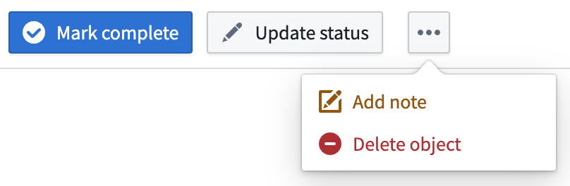 A button group with a primary action and menu of secondary actions.
