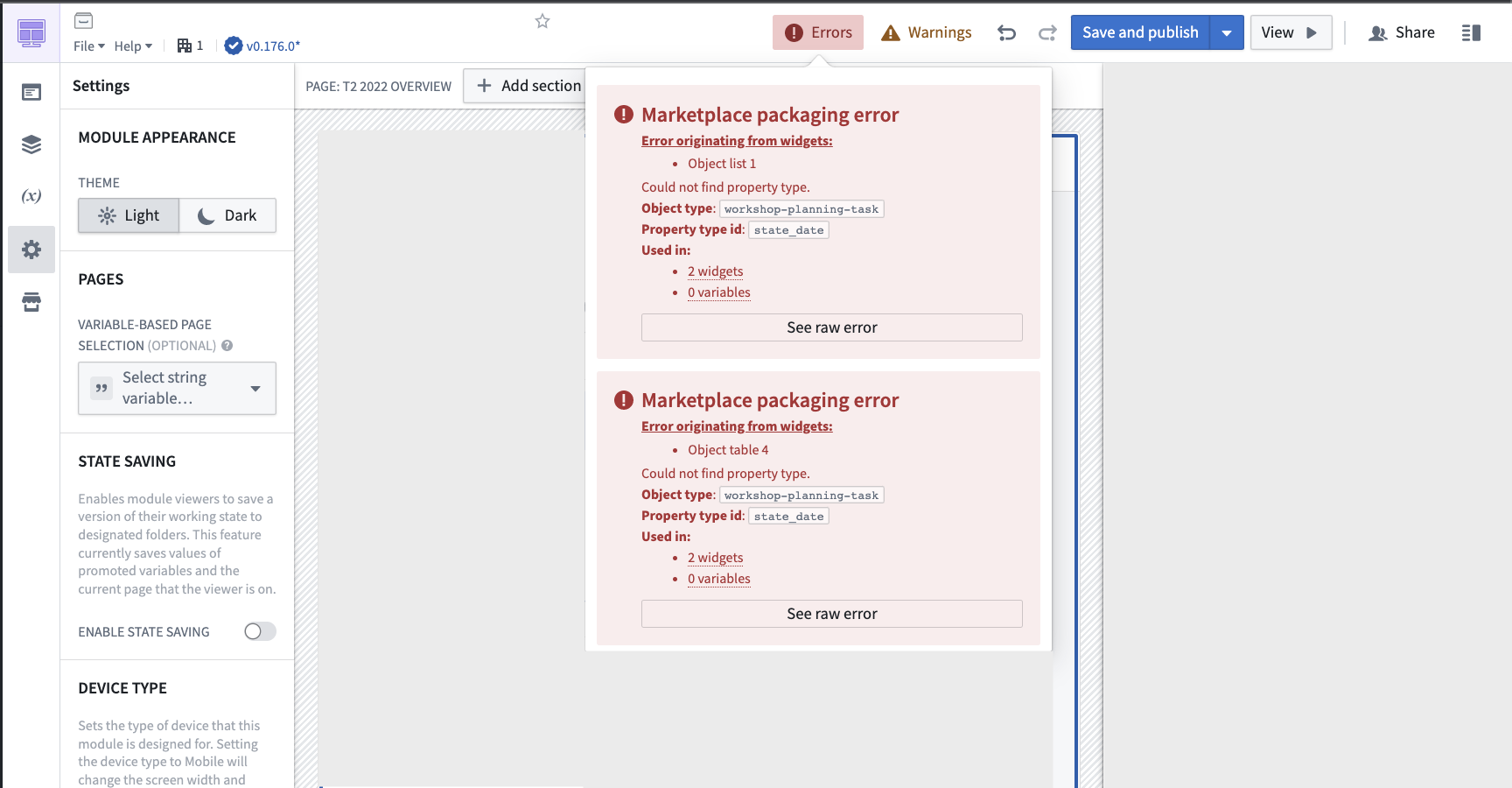 linting error