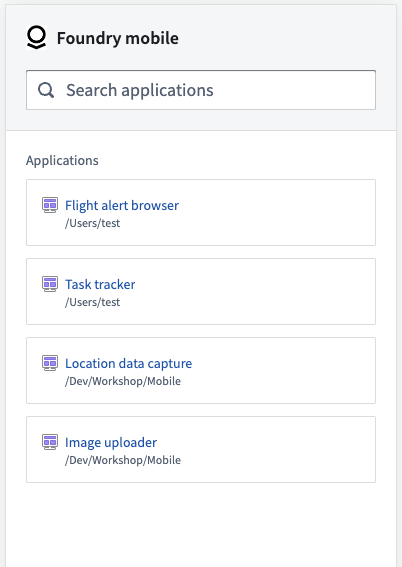 mobile app launcher