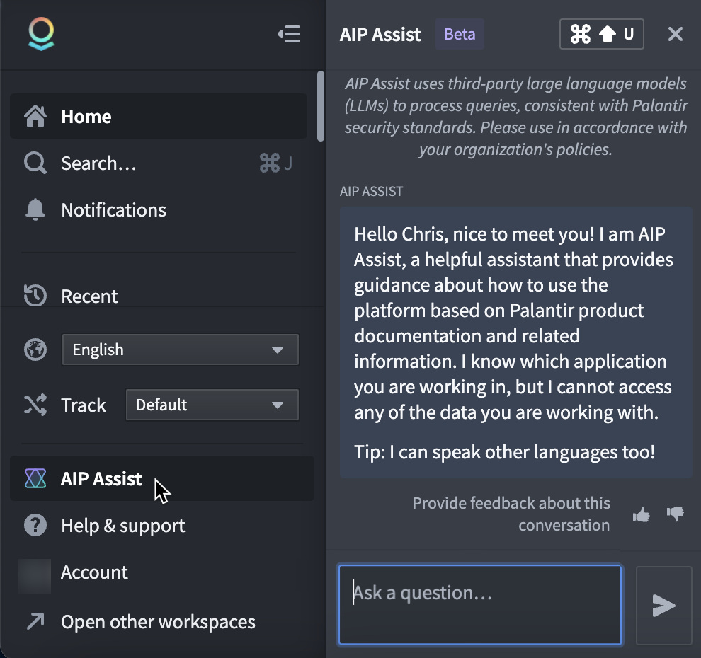 AIP Sidebar overview screenshot.