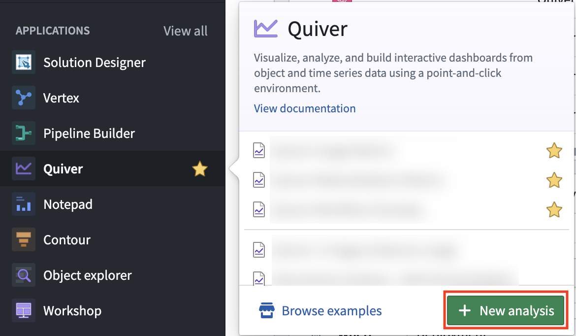 Quiver in the Foundry navigation bar